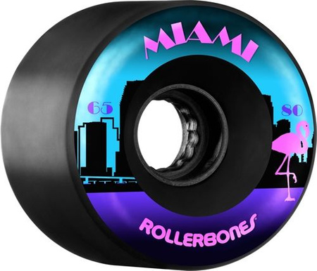 Koła Rollerbones Miami 65mm 78a Black 8 sztuk