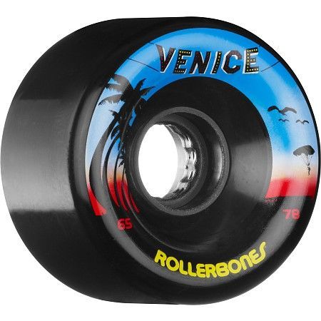 Koła Rollerbones Venice 65mm 78a Black 8 sztuk