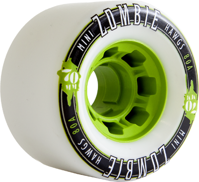 MINI ZOMBIES 70mm80a white green core