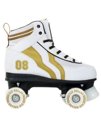 Wrotki Rio Varsity White/gold
